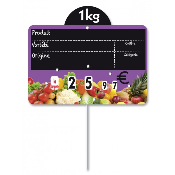Etiquette fruits et légumes